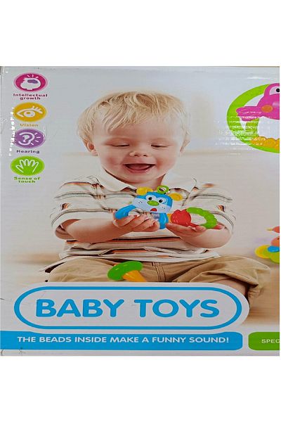 baby toys Set of 5 rattles and crinkle toys for children +3M