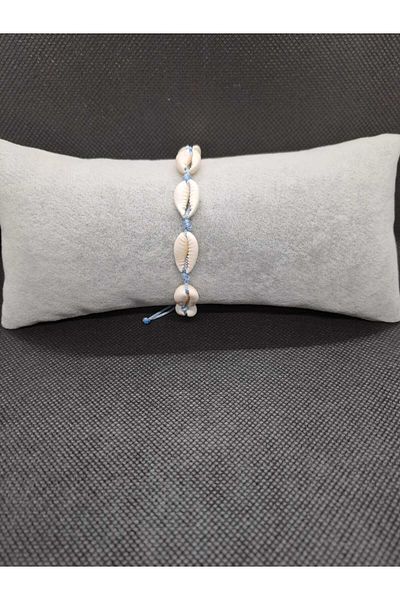 AKSESUARIM Natural Seashell Bracelet - Handmade, Adjustable Summer Design