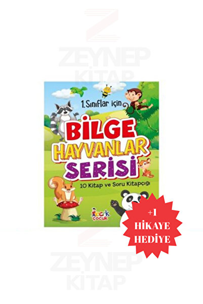 Nesil Yayınları سلسلة الحيوانات الحكيمة للصف الأول (10 كتب + كتيب أسئلة + 1 ق...
