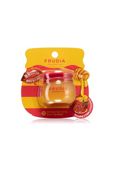 FRUDIA 3-in-1 Lip Balm (with pomegranate extract & honey), Frudia, 10 ml