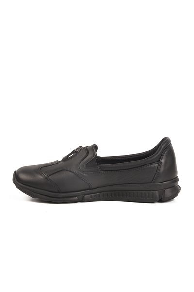 Aspor Black Genuine Leather Women's Casual Shoes