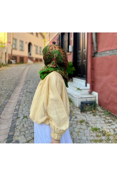 CHALE FLORYA Hint İpeği Şal & Fular