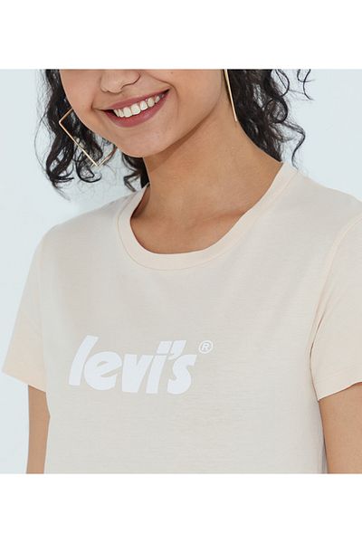 Levi's RED SEASONAL POSTER LOGO T3 PEACH PUREE for Women