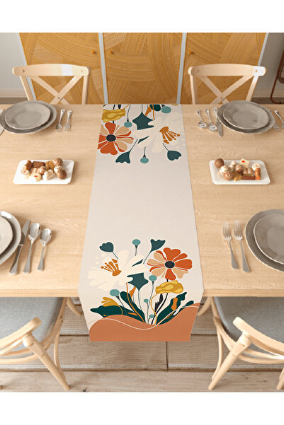 GREENDECOR زهرة البوهيمي نمط تصميم خاص عداء الرقمية المطبوعة ديكور مفرش المائ...