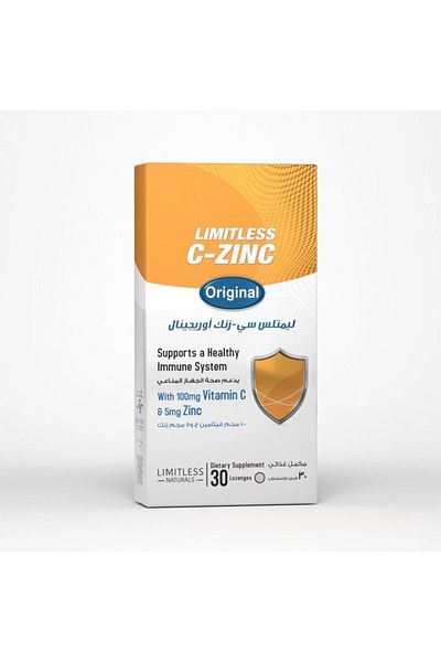 Limitless Limitless Vitamin C Lozenges with Zinc - 30 Tablets