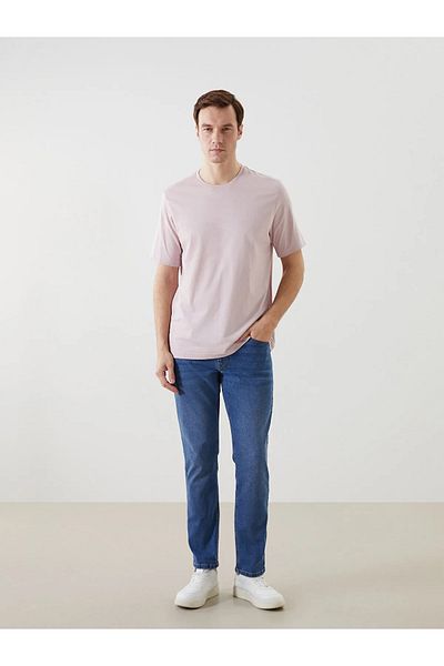 LC Waikiki Ανδρικό T-Shirt από βαμβακερό χτενισμένο λαιμό