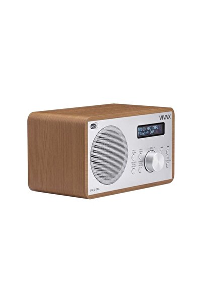 Vivax Oliva Vivax DW-2 DAB clock radio, 5W, FM, DAB+, Bluetooth, LED, 30 preset stations, wooden case, brown