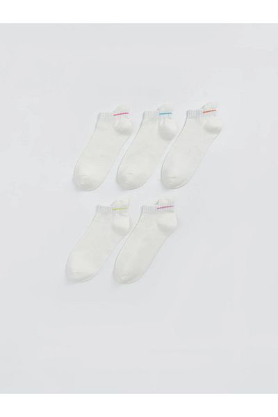 LC Waikiki Women's Plain Booties Socks 5-Pack