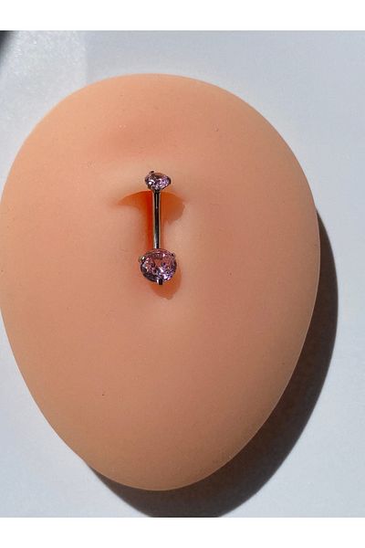kurukafagift Stoned Shiny Steel Belly Piercing Tiny Model