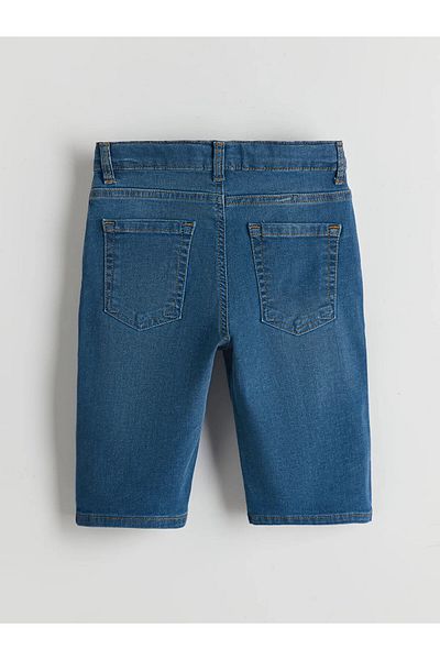 LC Waikiki Boys' Jean Shorts with Adjustable Elastic Waist