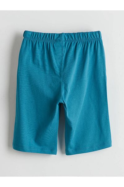 LC Waikiki Σετ πιτζάμες με εμπριμέ χτενισμένο βαμβακερό αγόρι