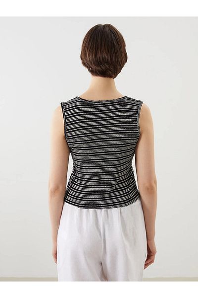 LC Waikiki V-Neck Striped Women's Vest