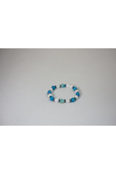 Efulim Hediyelik Negative Energy Bracelet, Natural Moonstone Agate, Handmade Unisex Emotional Protection Energy Bracelet