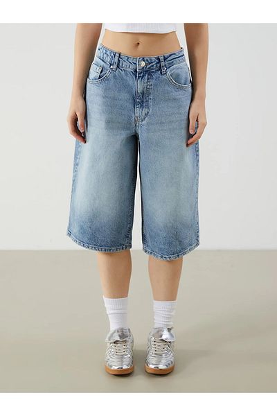 LC Waikiki Bermuda Fit Women's Jean Shorts
