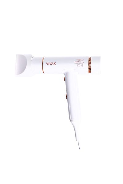Vivax Oliva Uscător de păr Vivax HD-1600ION, putere 1600W, 2 viteze, Turbo, alb