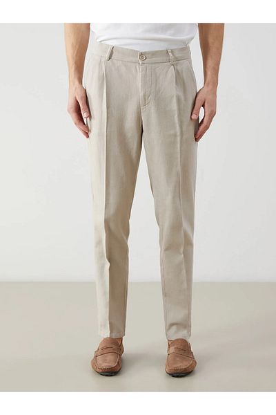 LC Waikiki Standard Fit Linen Look Men's Trousers