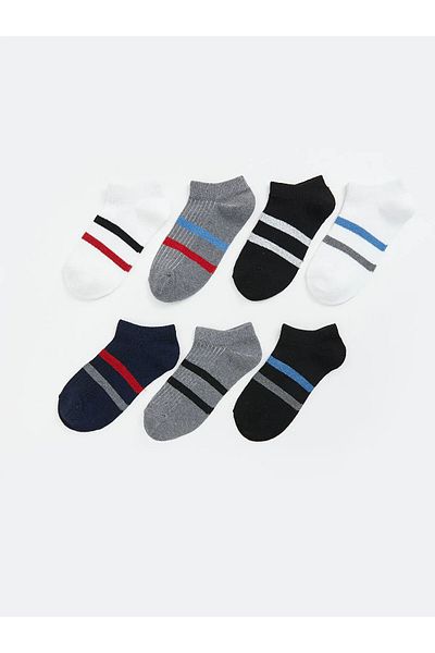 LC Waikiki Striped Boy's Booties Socks 7 Pack