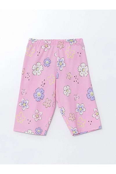 LC Waikiki Crew Neck Printed Girl's Pajama Set