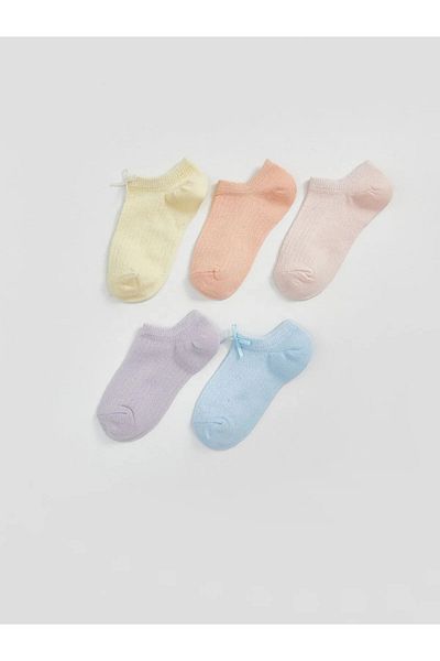 LC Waikiki Basic Baby Girl Booties Socks Pack of 5