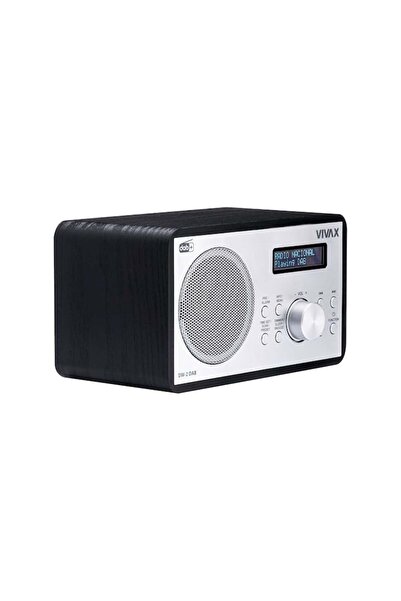 Vivax Oliva Vivax DW-2 DAB clock radio, 5W, FM, DAB+, Bluetooth, LED, 30 preset stations, wooden case, black