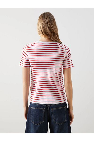 LC Waikiki Crew Neck Striped Women's T-Shirt