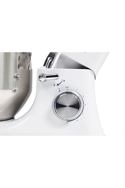 Vivax Oliva Vivax RM-71800WH Stand Mixer, 1800 W, 6 Speeds + Turbo, 4 Accessories, Stainless Steel Bowl, White