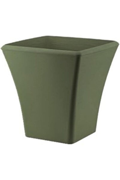 Genel Markalar Begonvil 38 Cm Antrasit Kare 28 Litre Plastik Saksı Drenaj Izg...