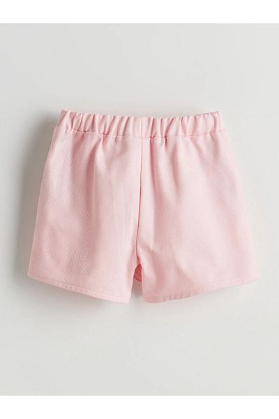 LC Waikiki Embroidered Girl's Shorts Skirt with Elastic Waist