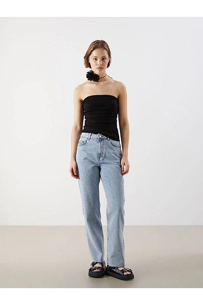 LC Waikiki Pantaloni Jean de damă Straight Fit