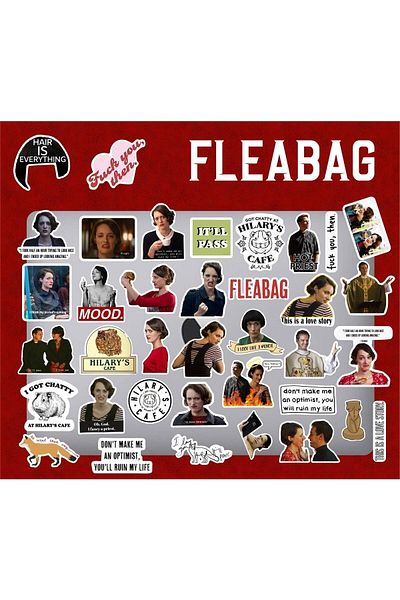 MS Major Selection Fleabag Laptop Notebook Phone Case Sticker Pack