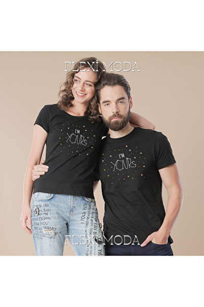 PERISENSE I'M Yours, Couples Written Lover Couple Combination Oversize 2-Piec...