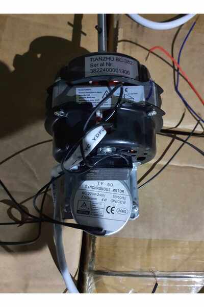 SERHAT DENİZ Süsler 1806R Vantilatör Motoru 50 watt Senkron Motor Dahil Kuman...