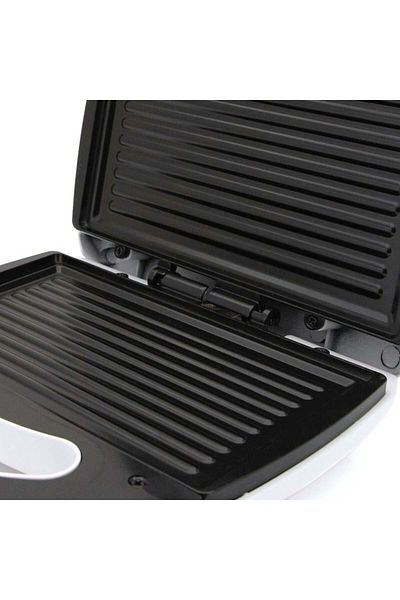 Vivax Oliva Aparat de gătit sandwich-uri Vivax TS-7503WH, 750 W, plăci antiaderente, termostat, alb