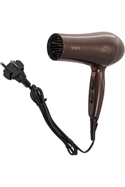 Vivax Oliva Vivax HD-2201CD Hair Dryer, Power 2200W, 2 Speeds, Turbo, Volume Diffuser, Brown