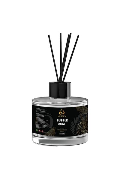 Nuvien Room air freshener with sticks, 100ml - Bubble Gum