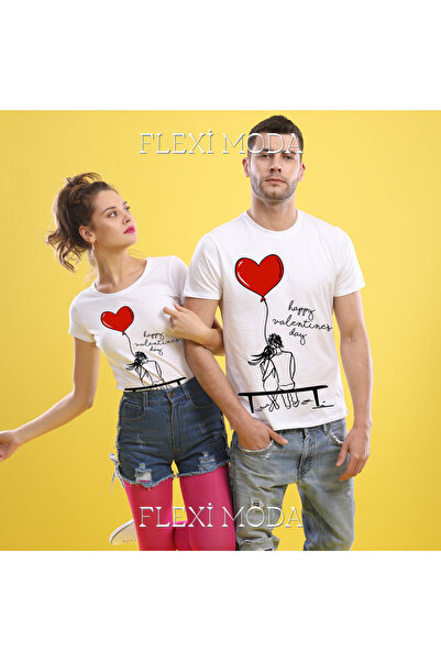 PERISENSE Tricou supradimensionat din 2 piese pentru cuplu de îndrăgostiți te...