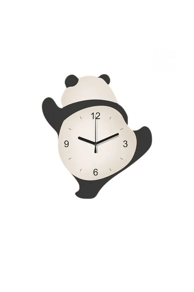 LODOS CNC Panda Ahşap Duvar Saati
