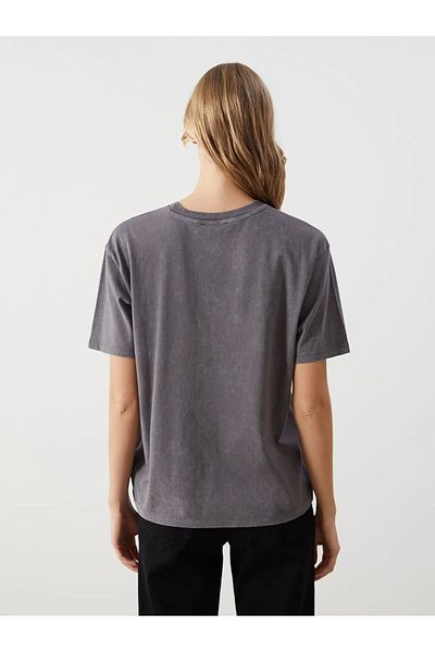 LC Waikiki Crew Neck Printed Oversize Women's T-Shirt