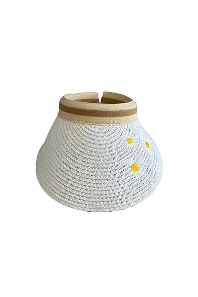 MUK's Beauty Tools Patterned Beach Hat Straw Hat Sunshade Patterned Hat