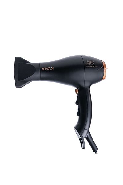 Vivax Oliva Uscător de păr Vivax HD-2000 PRO, putere 2000W, 2 viteze, Turbo, difuzor de volum, negru