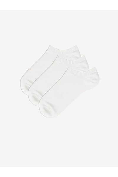 LC Waikiki Women's Plain Booties Socks 3-Pack