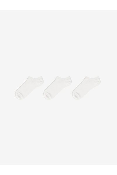 LC Waikiki Women's Plain Booties Socks 3-Pack