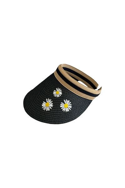 MUK's Beauty Tools Patterned Beach Hat Straw Hat Sunshade Patterned Hat