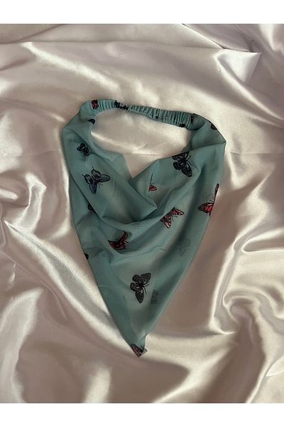 PratikDikisco Women's Multicolored Tulle Bandana