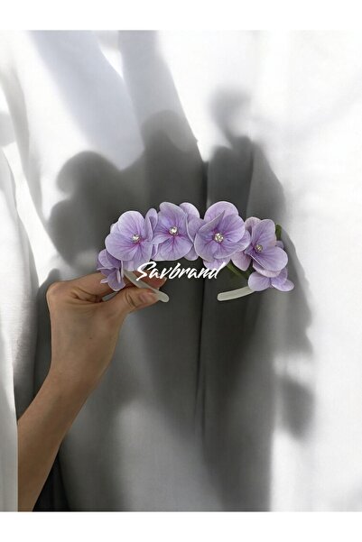 SavBrand Coroana pentru copii cu flori umede de hortensie