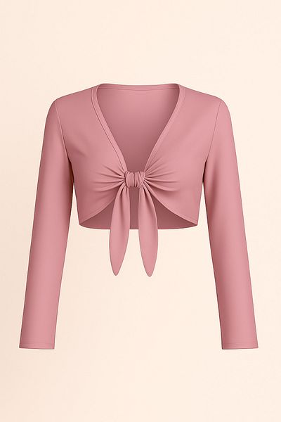 Misue Handmade Bluză cu șireturi de calitate premium, bluză crop cu mâneci spaniole, bluză crop scurtă
