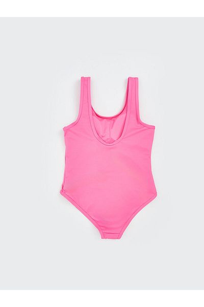 LC Waikiki Pink Lilac Hello Kitty Printed Girl's Swimsuit