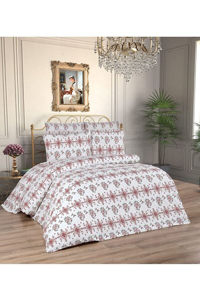 asiltr 100% Cotton Double Duvet Cover Set 4 Pieces.