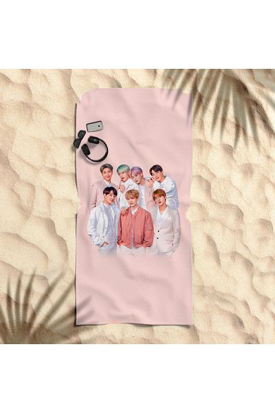 hediyechy Gifts Duvet Cover Bts Group Printed Piaj Towel