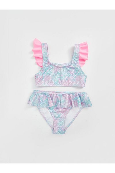LC Waikiki Lcw Quick Dry Uv Protection Girls Bikini Fast Fashion